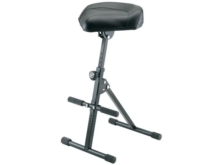 K&M 14045 STOOL black leather 